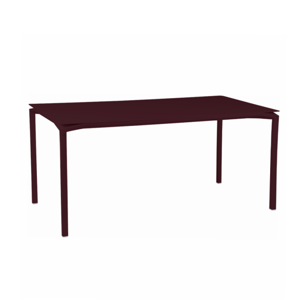 Black Cherry Calvi Aluminium Outdoor Dining Table 160 x 80cm By Fermob in Black Cherry