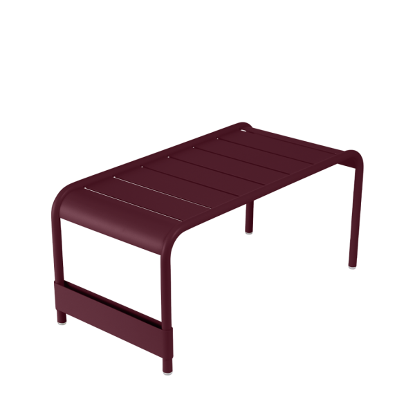 Black Cherry Luxembourg Large Low Table And Garden Bench By Fermob in Black Cherry
