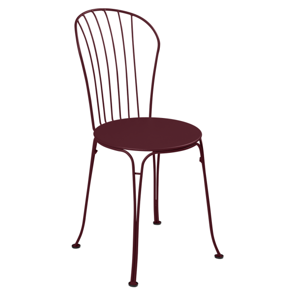 Black Cherry Opera+ Outdoor Dining Chair By Fermob in Black Cherry