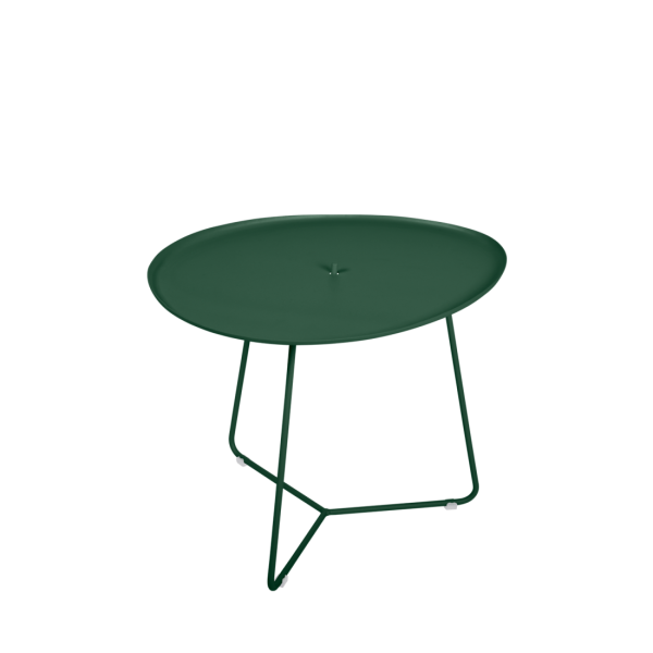 Cedar Green Cocotte Outdoor Side Table with Removable Top By Fermob in Cedar Green
