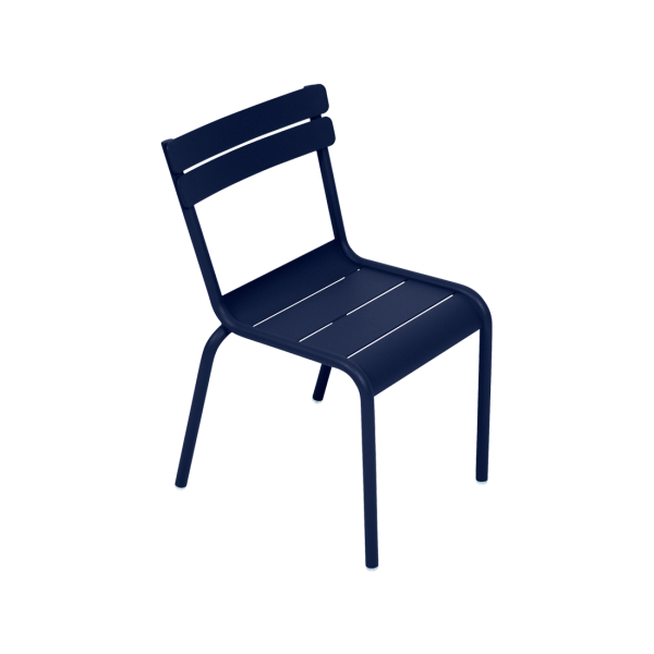 Deep Blue Luxembourg Kid Children's Outdoor Chair By Fermob in Deep Blue