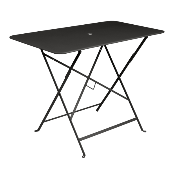 Liquorice Bistro Outdoor Folding Table Rectangle 97 x 57cm By Fermob in Liquorice