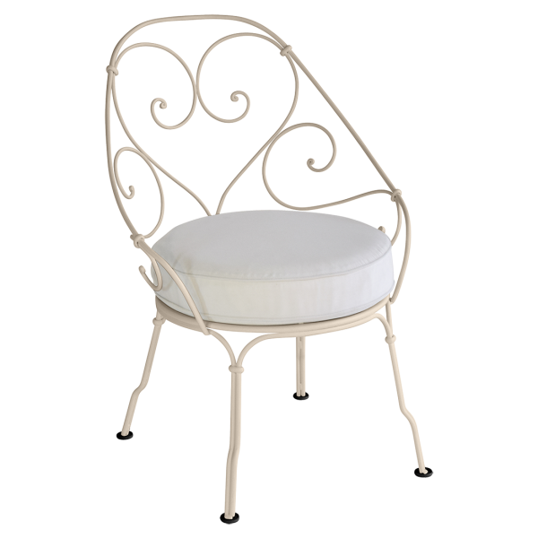 Nutmeg 1900 Cabriolet Garden Armchair By Fermob in Nutmeg