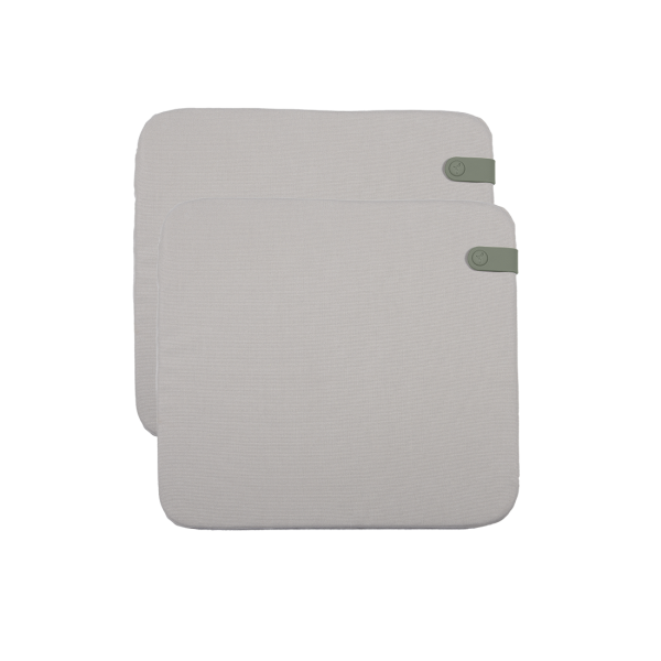 Twine Colour Mix Luxembourg Lounge Seat Cushion Set of 2 By Fermob in Twine