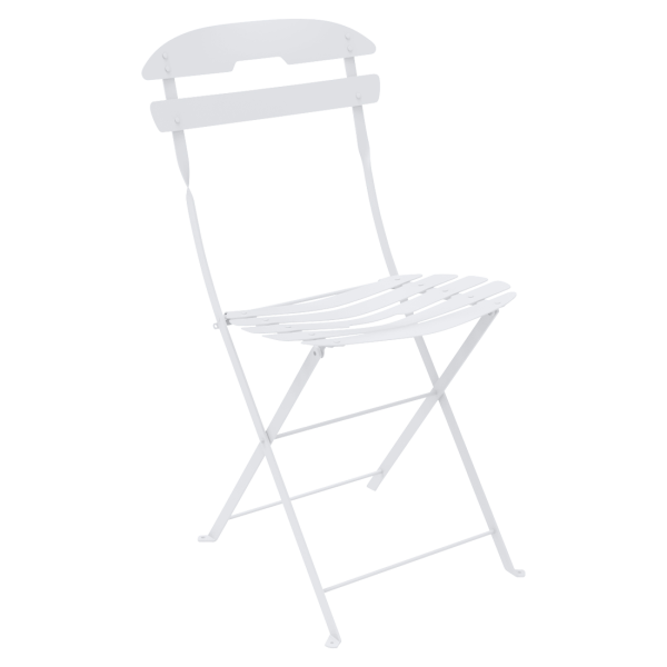 La Mome Outdoor Folding Chair By Fermob in Cotton White