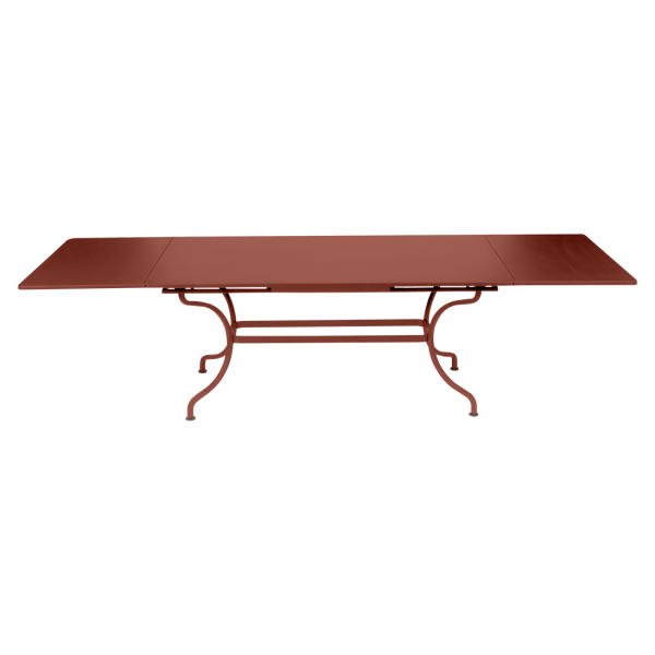 Romane Outdoor Extension Table 200 to 300cm By Fermob in Red Ochre