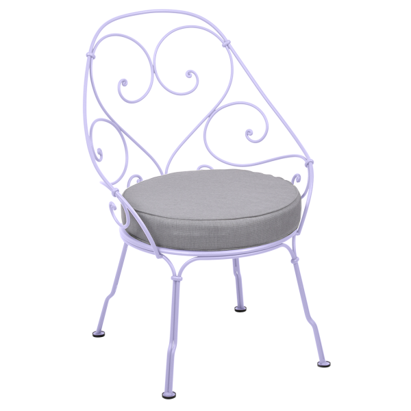 Marshmallow 1900 Cabriolet Garden Armchair By Fermob in Marshmallow