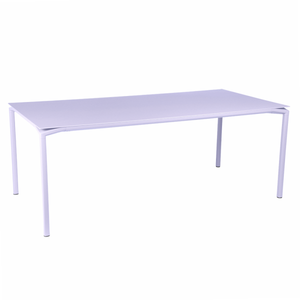 Marshmallow Calvi Aluminium Outdoor Dining Table 195 x 95cm By Fermob in Marshmallow