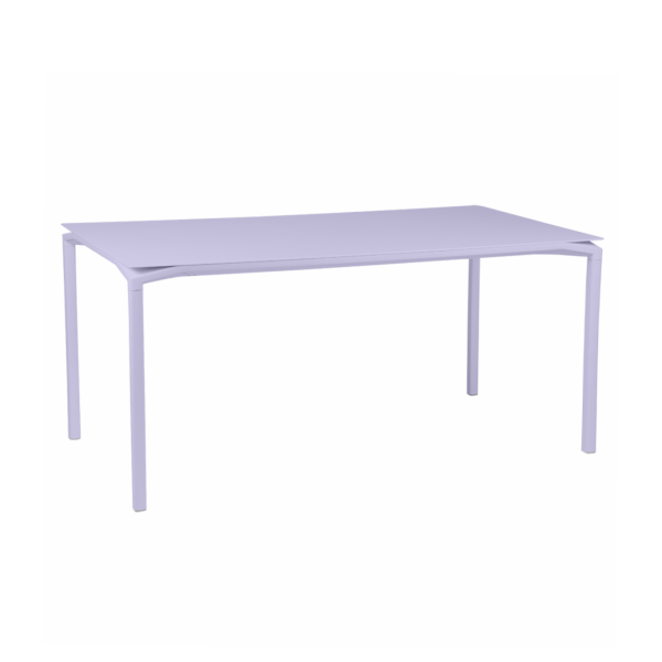 Marshmallow Calvi Aluminium Outdoor Dining Table 160 x 80cm By Fermob in Marshmallow