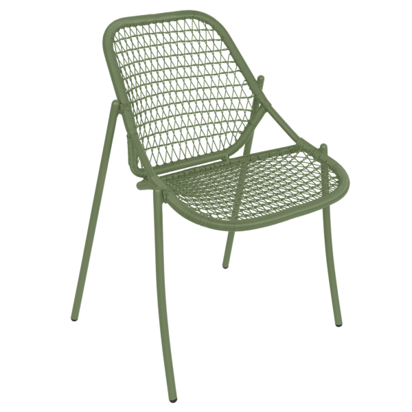 Cactus Sixties Stackable Outdoor Dining Chair By Fermob in Cactus