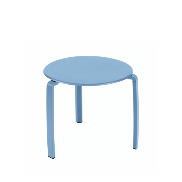 Maya Blue Alize Outdoor Low Side Table By Fermob in Maya Blue
