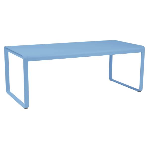 Maya Blue Bellevie Outdoor Dining Table 196 x 90cm By Fermob in Maya Blue