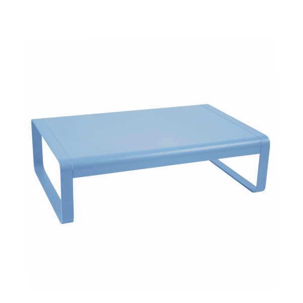 Maya Blue Bellevie Outdoor Low Coffee Table 103 x 75cm By Fermob in Maya Blue