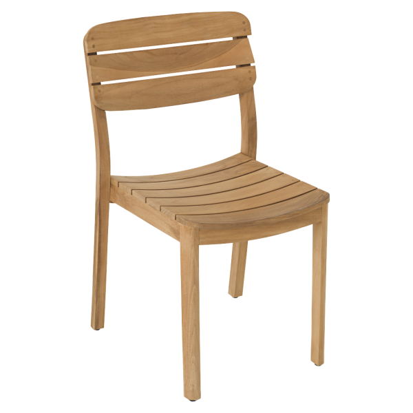 Natural Teak Lodge Teak + Aluminium Outdoor Armchair By Vlaemynck