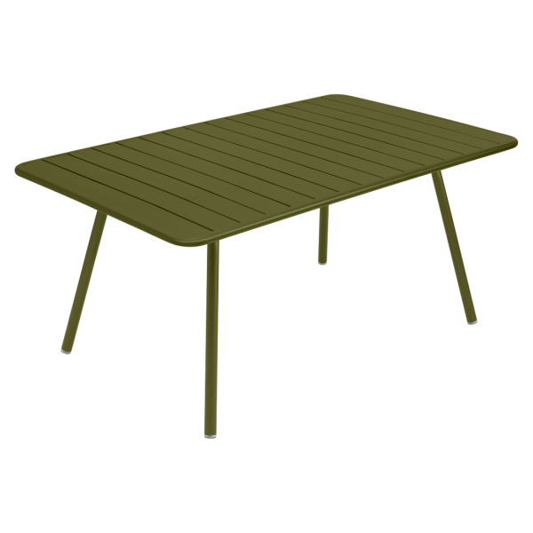 Pesto Luxembourg Outdoor Dining Table 165 x 100cm By Fermob in Pesto
