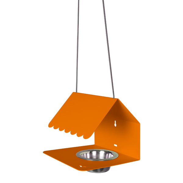 Candied Orange Picoti Hanging Bird Feeder By Fermob in Candied Orange