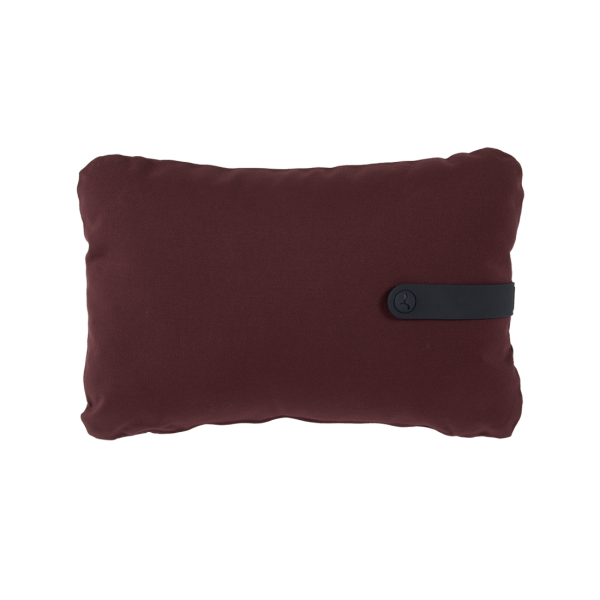 Burgandy Colour Mix Outdoor Cushion 44 x 30cm By Fermob in Burgandy