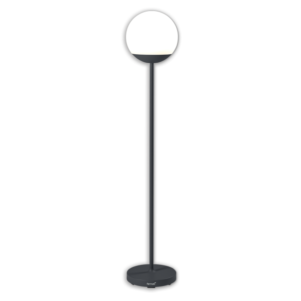Anthracite Mooon! Outdoor Portable Floor Lamp 134cm By Fermob in Anthracite