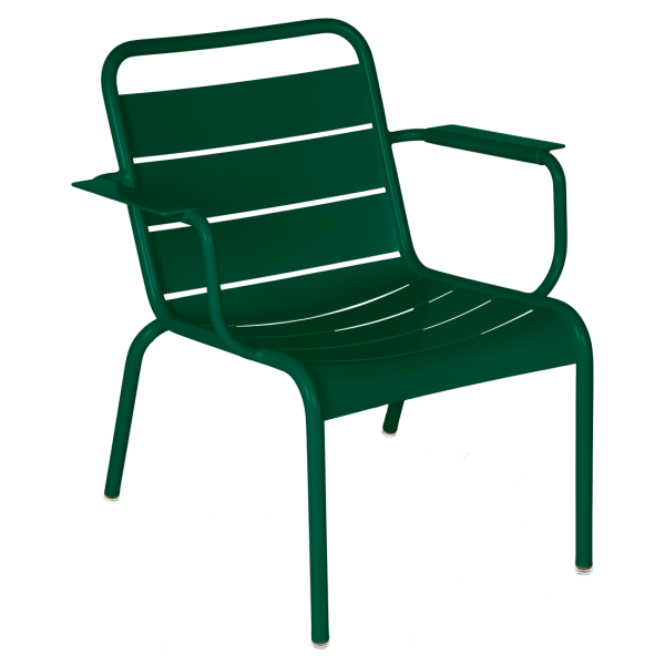 Cedar Green Luxembourg Outdoor Lounge Armchair By Fermob in Cedar Green