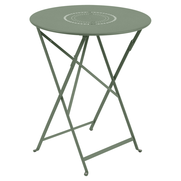 Floreal Folding Garden Table Round 60cm By Fermob in Cactus