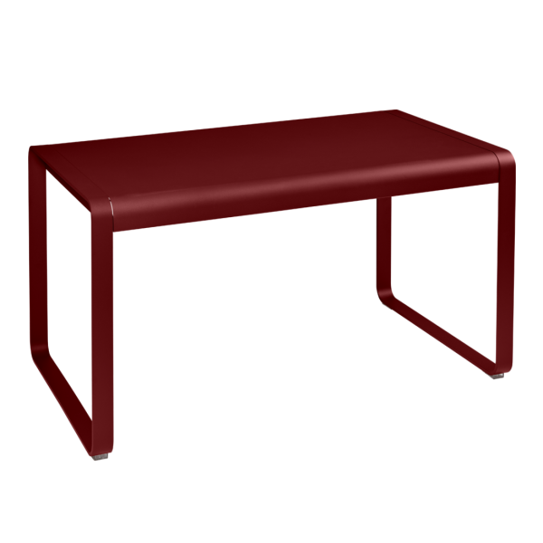 Chilli Bellevie Outdoor Dining Table 140 x 80cm By Fermob in Chilli