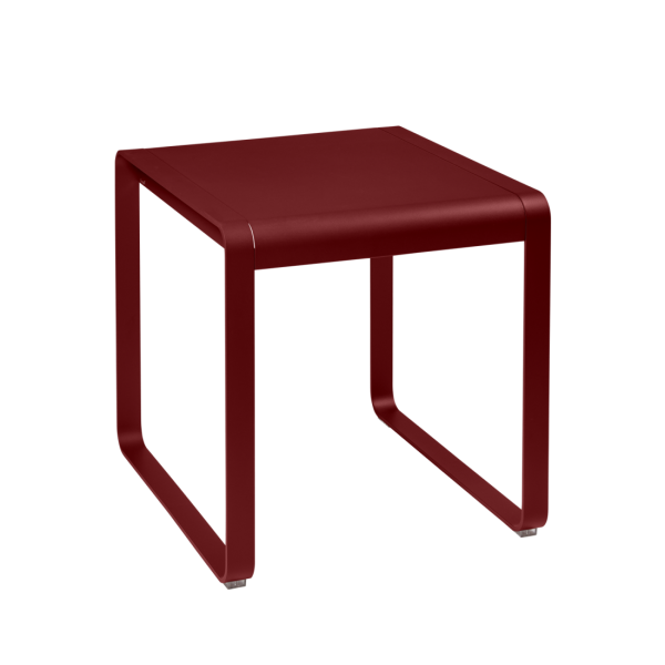 Chilli Bellevie Outdoor Dining Table 74 x 80cm By Fermob in Chilli