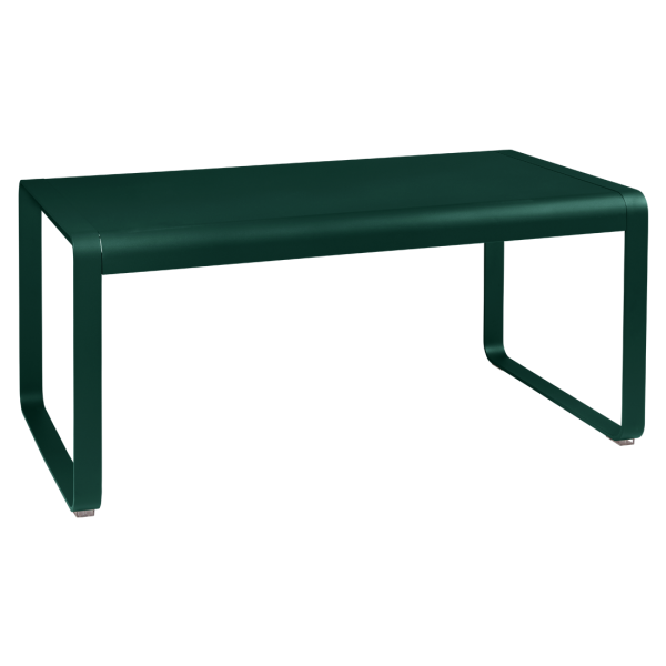 Cedar Green Bellevie Outdoor Mid Height Table 140 x 80cm By Fermob in Cedar Green