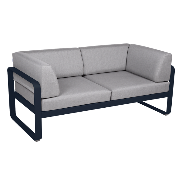 Deep Blue Bellevie 2 Seater Outdoor Club Sofa By Fermob in Deep Blue