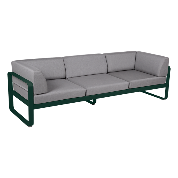 Cedar Green Bellevie 3 Seater Outdoor Club Sofa By Fermob in Cedar Green