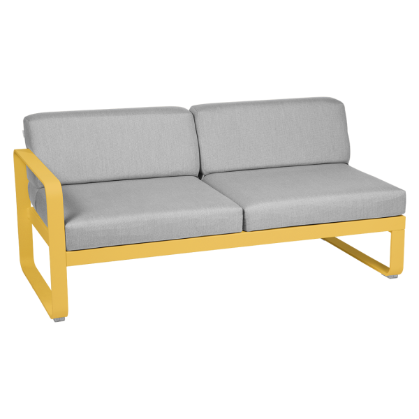 Honey Bellevie Outdoor Modular 2 Seater Left Module By Fermob in Honey