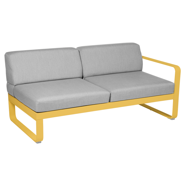 Honey Bellevie Outdoor Modular 2 Seater Right Module By Fermob in Honey