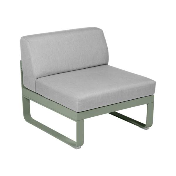 Cactus Bellevie Outdoor Modular 1 Seater Central Module By Fermob in Cactus