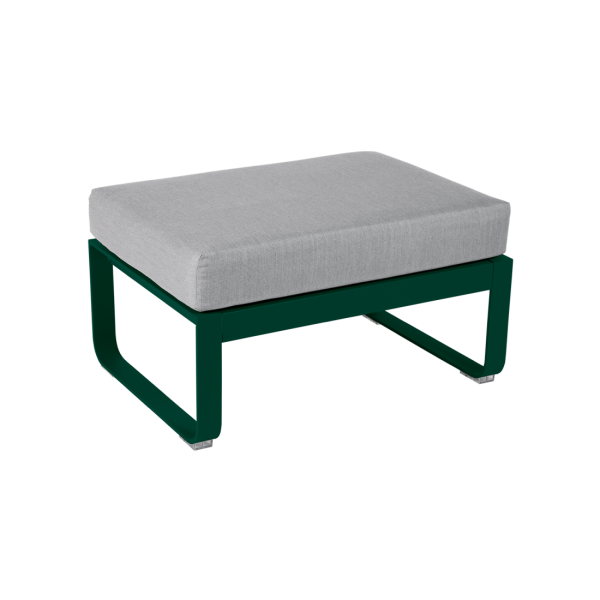 Cedar Green Bellevie Outdoor Modular 1 Seater Ottoman By Fermob in Cedar Green
