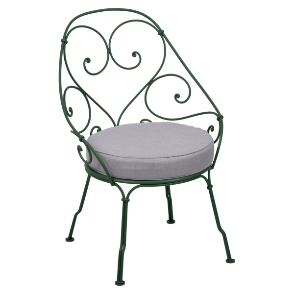 Cedar Green 1900 Cabriolet Garden Armchair By Fermob in Cedar Green