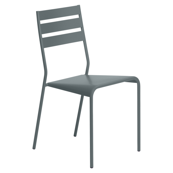 Facto Outdoor Dining Chair By Fermob in Storm Grey