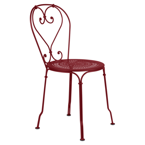 Chilli 1900 Garden Dining Chair By Fermob in Chilli