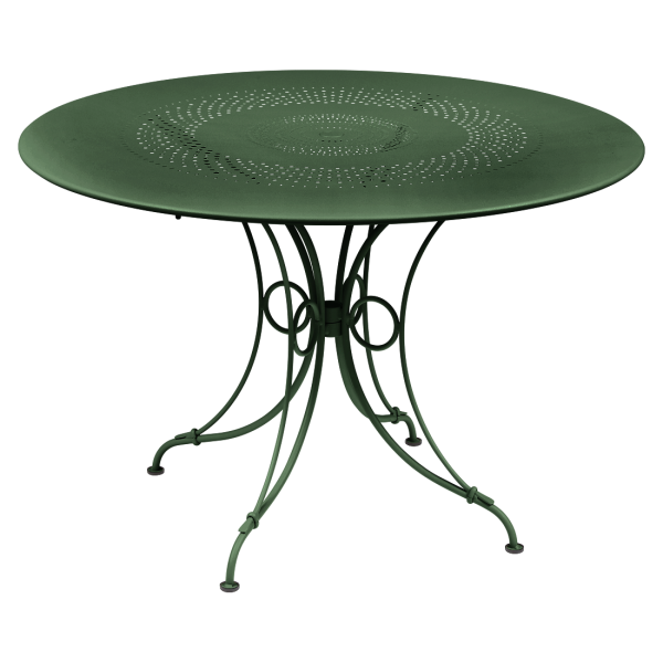Cedar Green 1900 Garden Dining Table Round 117cm By Fermob in Cedar Green