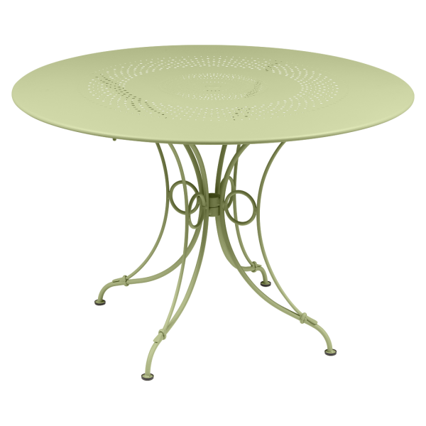 Willow Green 1900 Garden Dining Table Round 117cm By Fermob in Willow Green