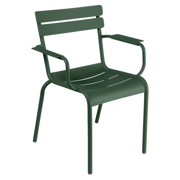 Cedar Green Luxembourg Outdoor Armchair By Fermob in Cedar Green
