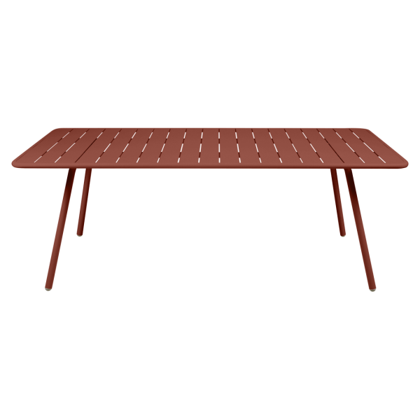 Red Ochre Luxembourg Outdoor Dining Table 207 x 100cm By Fermob in Red Ochre