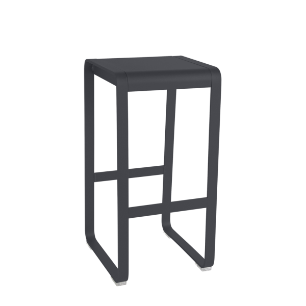 Anthracite Bellevie Outdoor Bar Stool By Fermob in Anthracite