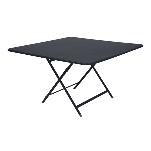 Anthracite Caractere Large Square Folding Outdoor Dining Table By Fermob in Anthracite