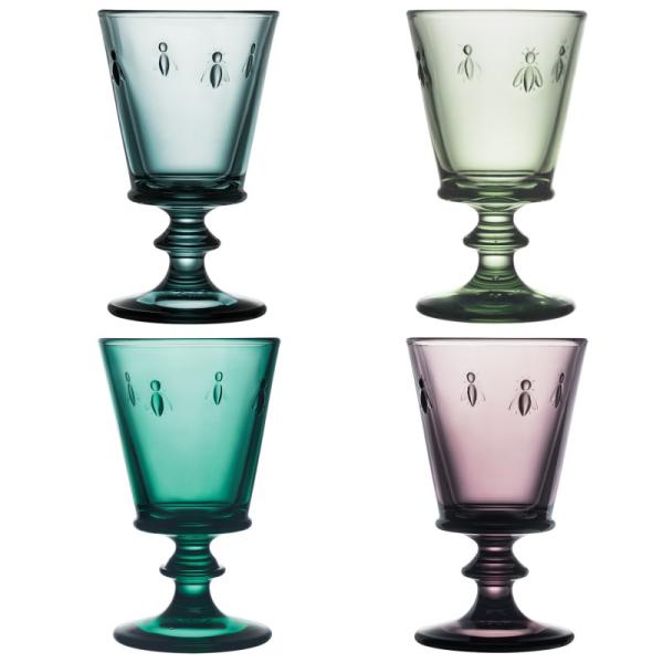 Bee French Wine Glass - Set Four Mixed By La Rochere
