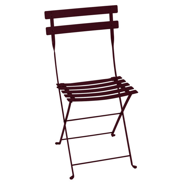 Bistro Outdoor Folding Chair By Fermob in Black Cherry