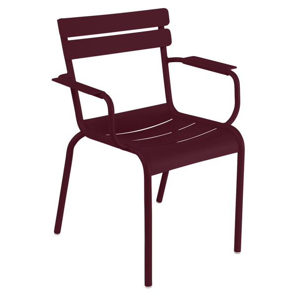 Luxembourg Outdoor Armchair By Fermob in Black Cherry