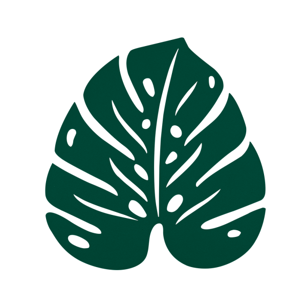 Bouquet Sauvage Monstera Outdoor Trivet By Fermob in Cedar Green