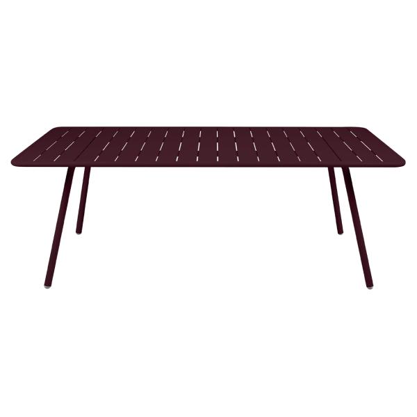 Luxembourg Outdoor Dining Table 207 x 100cm By Fermob in Black Cherry