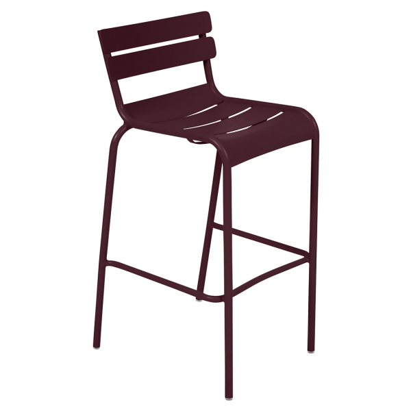 Luxembourg Outdoor Bar Chair By Fermob in Black Cherry