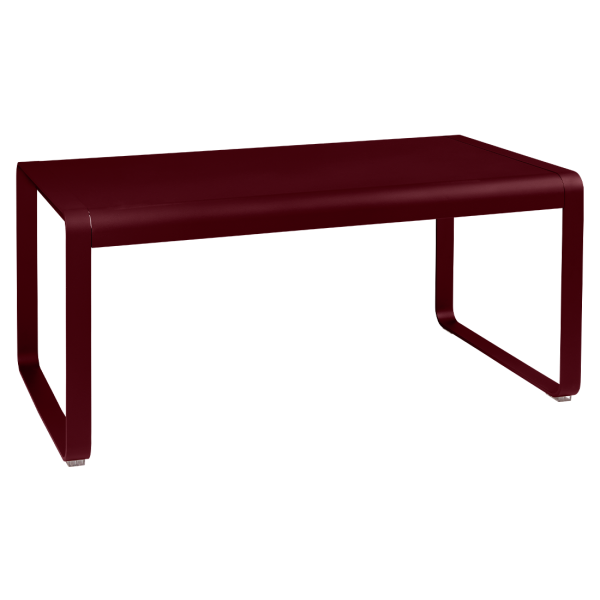 Bellevie Outdoor Mid Height Table 140 x 80cm By Fermob in Black Cherry