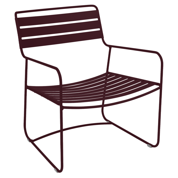 Surprising Outdoor Casual Armchair By Fermob in Black Cherry